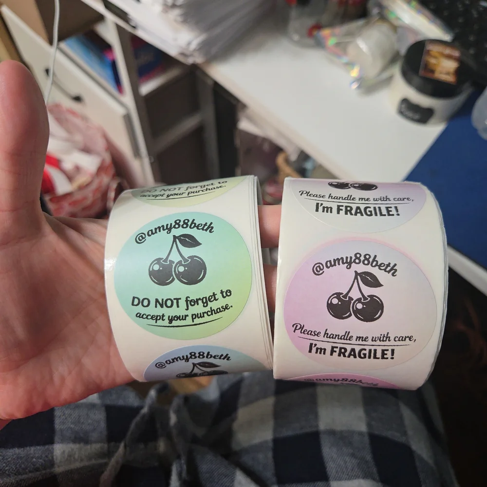@amy88beth Cherry Themed Custom Stickers